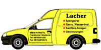Kundenlogo von Lacher Helmut Gas-Wasserinstallation Heizungsbau Kanalreinigung