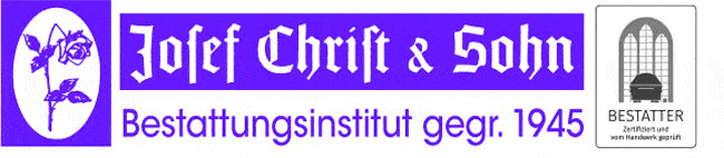 Kundenlogo von Bestattungsinstitut Christ & Sohn,  Inhaber und Bestattermeister Stefan Christ