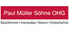 Kundenlogo von Paul Müller Söhne OHG Glaserei Schreinerei