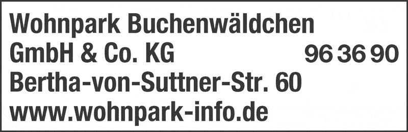Kundenbild groß 1 Wohnpark Buchenwäldchen GmbH & Co KG