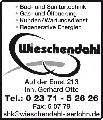 Kundenbild groß 1 Wieschendahl, Sanitär Installations- und Heizungstechnik e.K. Inh. Alexander Otte