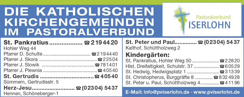 Kundenbild groß 5 Pastoralverbund Iserlohn