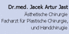 Kundenlogo von Jast Jacek Artur Dr.med. Facharzt für plastische - ästhetische Chirurgie Kundenlogo von Jast Jacek Artur Dr.med. Facharzt für plastische - ästhetische Chirurgie