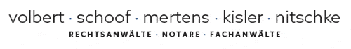 Kundenlogo von Volbert · Schoof · Mertens · Kisler · Nitschke Rechtsanwälte Notare Fachanwälte