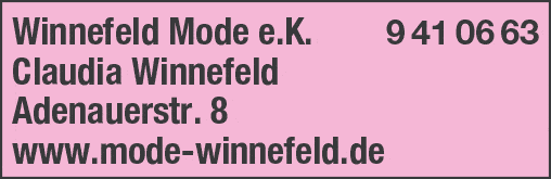 Kundenbild groß 1 Winnefeld Mode e. K.