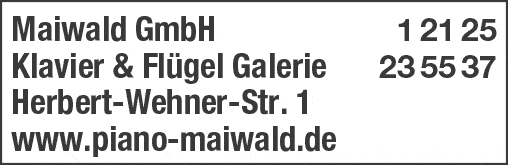 Kundenbild groß 1 Klavier und Flügel Galerie Maiwald GmbH