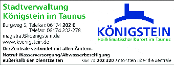 Kundenbild groß 1 Stadtverwaltung Königstein im Taunus