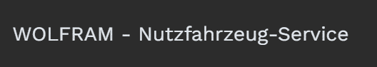 Kundenlogo von Wolfram GmbH & Co. KG Nutzfahrzeuge