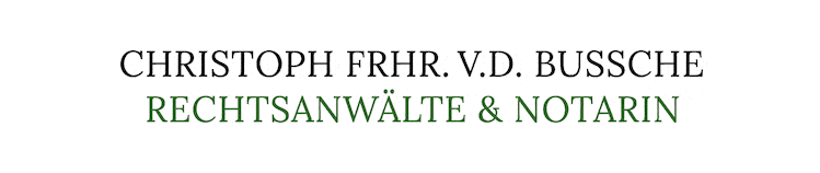 Kundenlogo von Frhr. v. d. Bussche Christoph Rechtsanwälte & Notarin