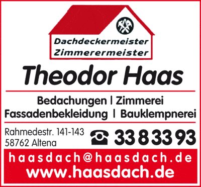 Kundenbild groß 2 Haas Theodor Ihr Dachdecker in Altena & Lüdenscheid