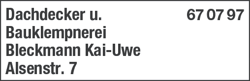 Kundenbild groß 7 Bleckmann Kai Uwe Dachdecker und Bauklempnerei