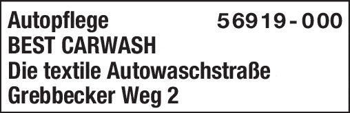 Kundenbild groß 1 BEST CARWASH Lüdenscheid e. K.