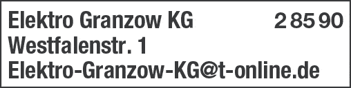 Kundenbild groß 1 Granzow Elektro KG