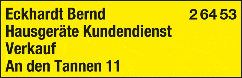 Kundenbild groß 1 Eckhardt Bernd Hausgerätekundendienst