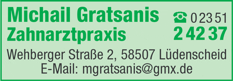 Kundenbild groß 1 Gratsanis Michail Zahnarztpraxis