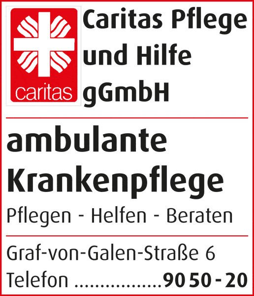 Kundenbild groß 1 Caritas Pflege und Hilfe gGmbH