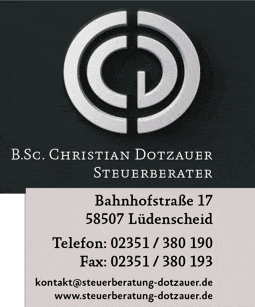 Kundenbild groß 1 Dotzauer Christian B.Sc. Steuerberater