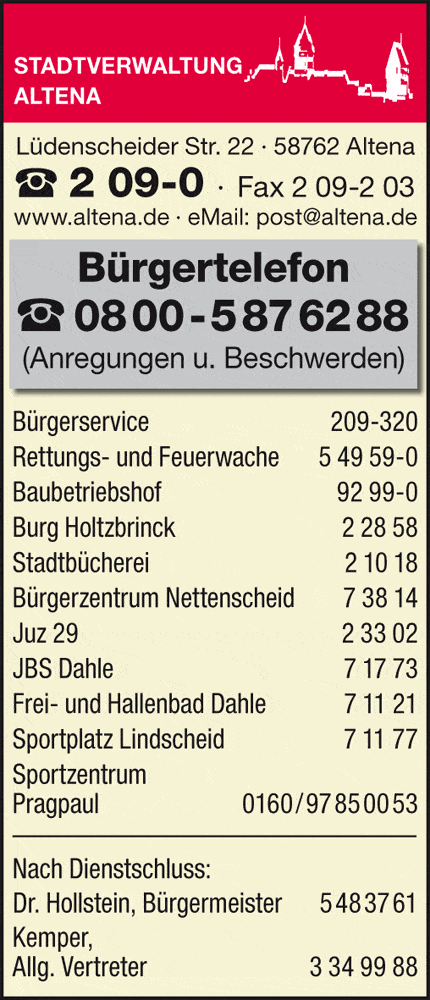 Kundenbild klein 2 Stadtverwaltung Altena