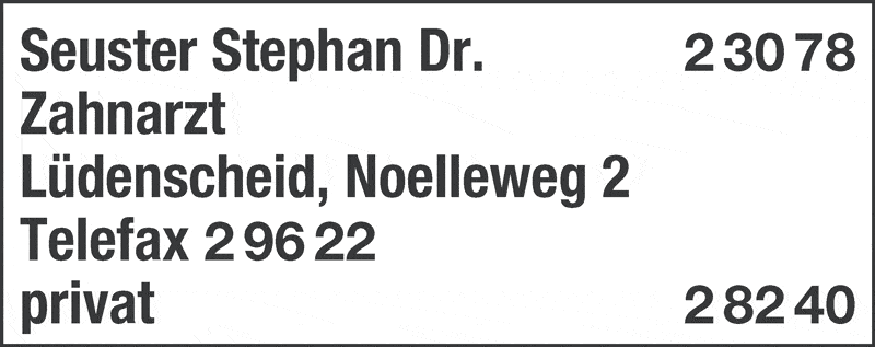 Kundenbild groß 1 Seuster Stephan Dr.