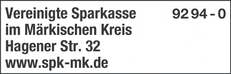 Kundenbild groß 1 Vereinigte Sparkasse im Märkischen Kreis Banken