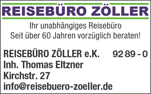 Kundenbild groß 1 Reisebüro Zöller e.K.