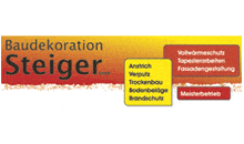 Kundenlogo von Baudekoration STEIGER Meisterbetrieb