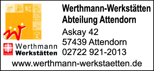 Kundenbild groß 1 Wertmann-Werkstatt, Abteilung Attendorn