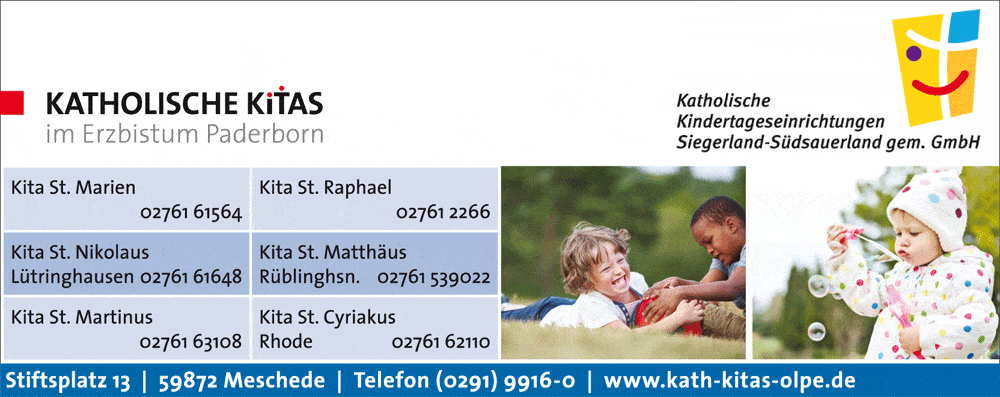 Kundenbild groß 1 Kath. Kindertageseintrichtungen Siegerland-Sauerland gem. GmbH