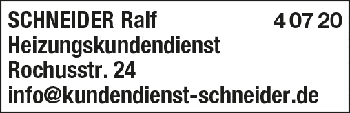 Kundenbild groß 1 Schneider Ralf Heizungs-Kundendienst