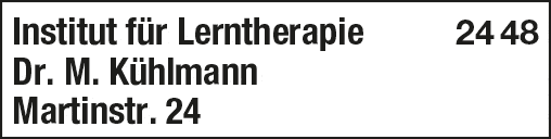 Kundenbild groß 1 Kühlmann M. Dr. Institut für Lerntherapie