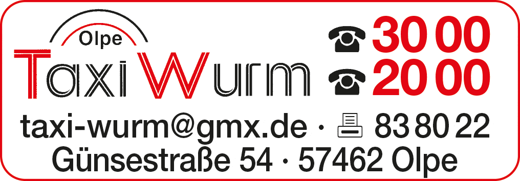 Kundenbild groß 1 Taxi Wurm Inh. Gerhard Krampe e. K.