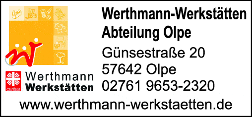 Kundenbild groß 1 Werthmann-Werkstätten Abteilung Olpe