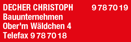 Kundenbild groß 1 Decher Christoph Bauunternehmen