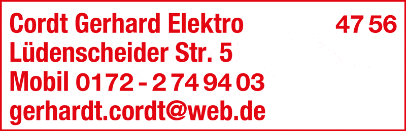 Kundenbild groß 1 Cordt Gerhard Elektroinstallationen