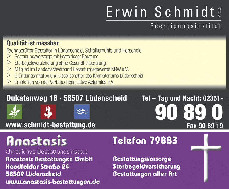 Kundenbild groß 2 Schmidt Erwin oHG Beerdigungsinstitut