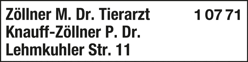 Kundenbild groß 1 Zöllner M. Dr. prakt. Tierarzt