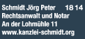 Kundenbild klein 2 Schmidt Jörg Peter Rechtsanwalt & Notar