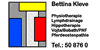 Kundenlogo von Kleve Bettina Krankengymnastik Kundenlogo von Kleve Bettina Krankengymnastik