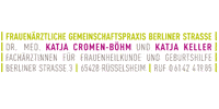 Kundenlogo von Cromen-Böhm Katja Dr.med. & Keller Katja Fachärztinnen für Frauenheilkunde und Geburtshilfe Kundenlogo von Cromen-Böhm Katja Dr.med. & Keller Katja Fachärztinnen für Frauenheilkunde und Geburtshilfe