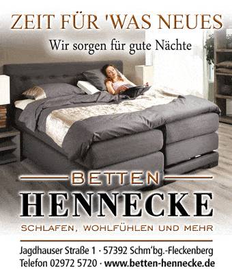 Kundenbild groß 6 Betten Hennecke - schlafen, wohlfühlen und mehr