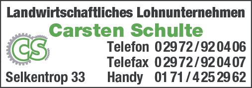 Kundenbild groß 1 Carsten Schulte Landwirtschaftliches Lohnuntern.