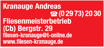 Kundenbild groß 1 Kranauge Andreas Fliesenmeisterbetrieb