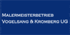 Kundenlogo von Vogelsang & Kromberg UG Malermeisterbetrieb
