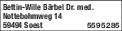 Kundenbild groß 1 Bettin-Wille Bärbel Dr. med. Praxis für Psychotherapie