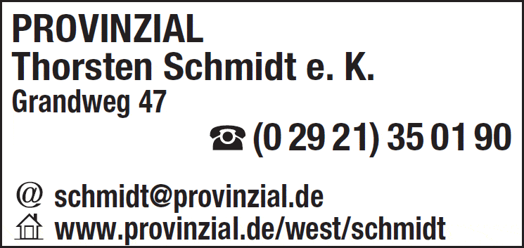 Kundenbild groß 1 PROVINZIAL Thorsten Schmidt e. K. Versicherungen
