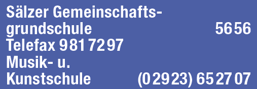 Kundenbild groß 1 Sälzerschule Gemeinschaftsgrundschule