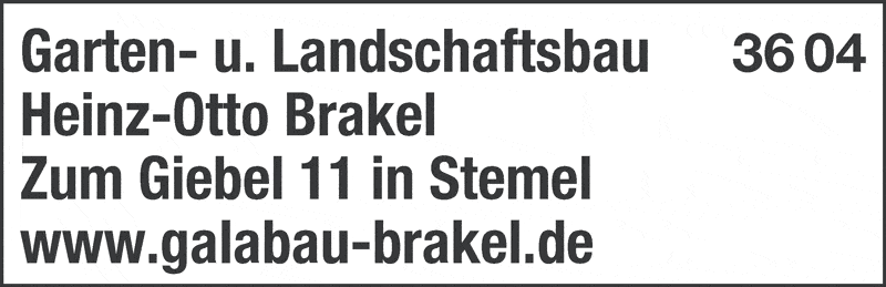 Kundenbild groß 1 Brakel Heinz-Otto Garten- und Landschaftsbau