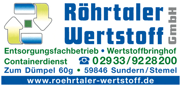 Kundenbild groß 1 Röhrtaler Wertstoff GmbH Containerdienst