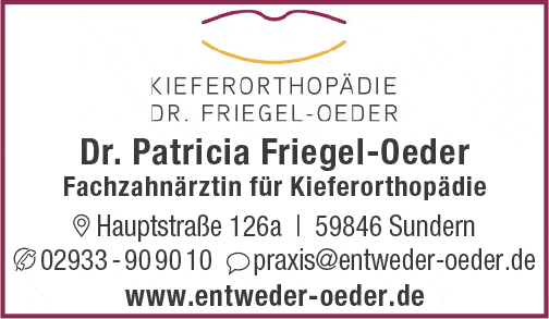 Kundenbild groß 1 Friegel-Oeder Patricia Dr. Fachzahnärztin für Kieferorthopädie