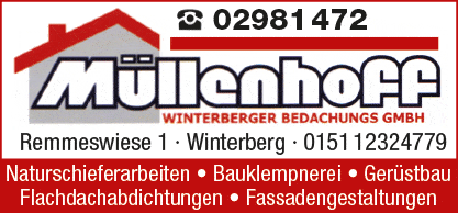 Kundenbild groß 1 Müllenhoff Winterberger Bedachungs GmbH